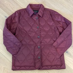Banana Republic Womens Quilted Performance Jacket-Large, Burgundy, New w/ Tags